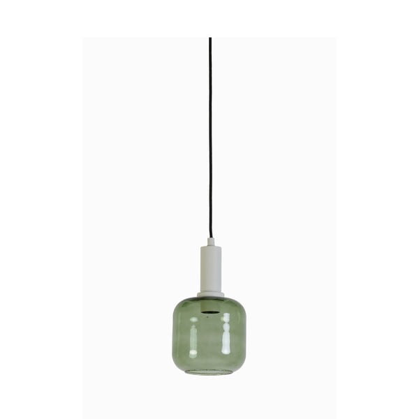 Zelena stropna svetilka s steklenim senčnikom ø 16 cm Lekar - Light & Living