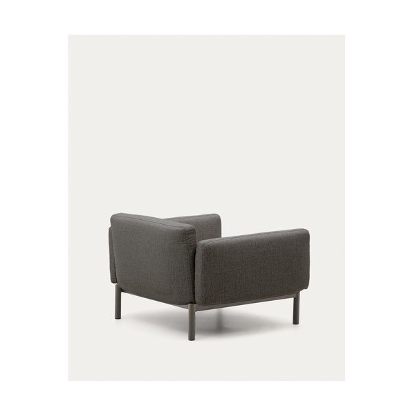 Siv oblazinjen vrtni fotelj Sorells - Kave Home-image-1