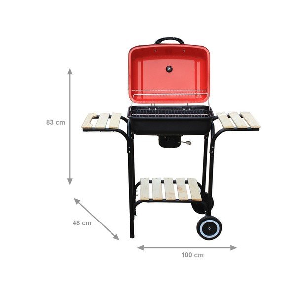 Rdeči vrtni žar Crido Consulting Barbecue-image-1