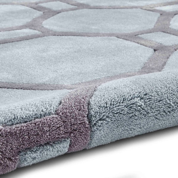 Modro-siva preproga Think Rugs Tiles, 120 x 170 cm-image-3