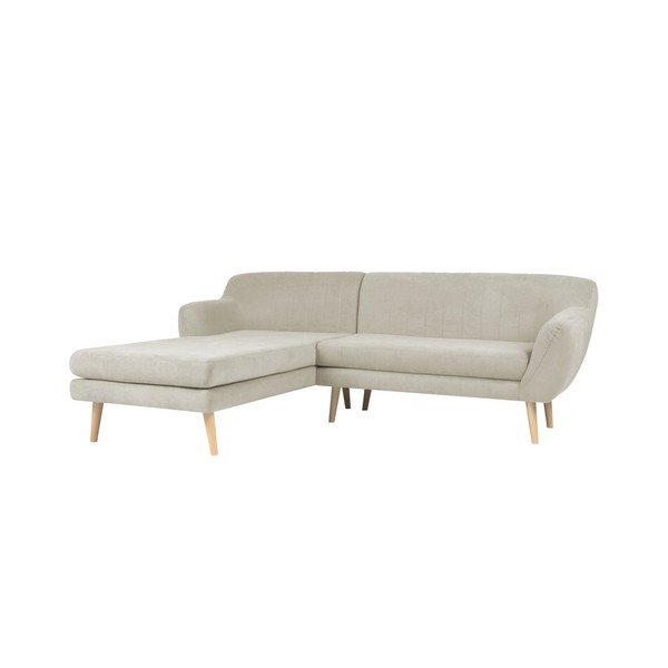 Bež sedežna garnitura z ležalnikom na levi strani Mazzini Sofas Sardaigne-image-1