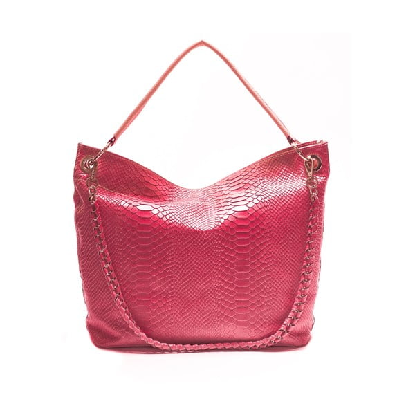 Usnjena torbica Mangotti 8034, roza
