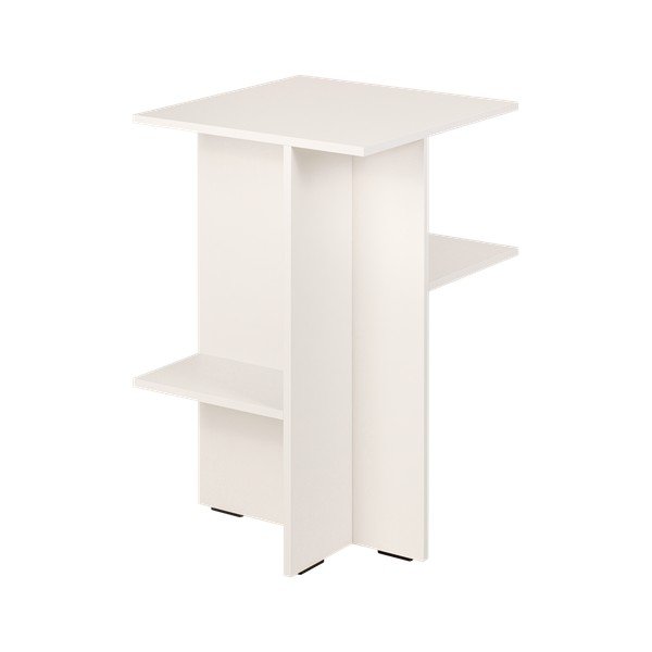 Sivo-bež nočna omarica s policami Atik – noo.ma-image-3