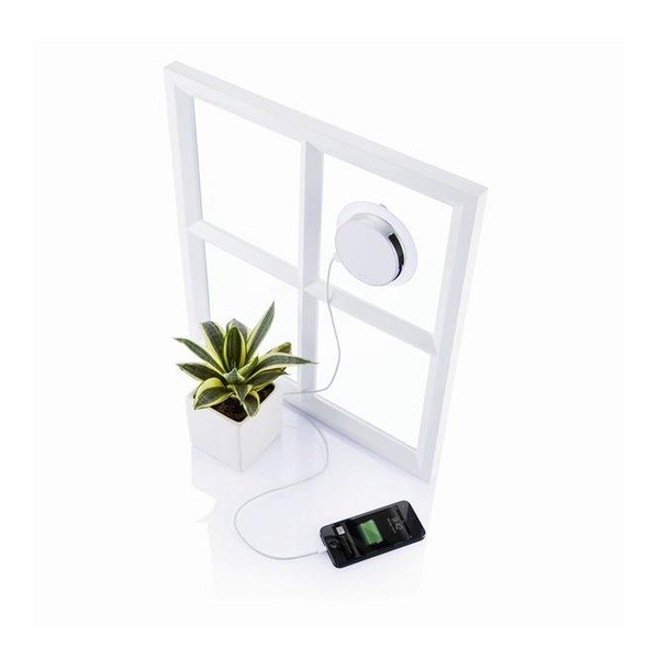 Solarni polnilnik Window Port, svetlo siva-image-4