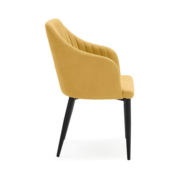 Rumeni oblazinjeni jedilni stoli v kompletu 2 ks Nadi – Marckeric-image-3