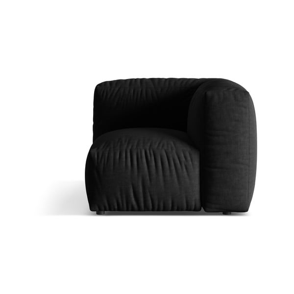 Črn modul za sedežno garnituro (s kotom po izbiri) Martina – Micadoni Home