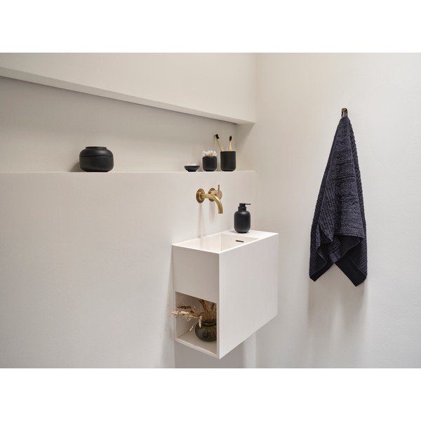 Črn lončen kopalniški organizator za vatke ali vatirane palčke Sensu – Zone-image-2