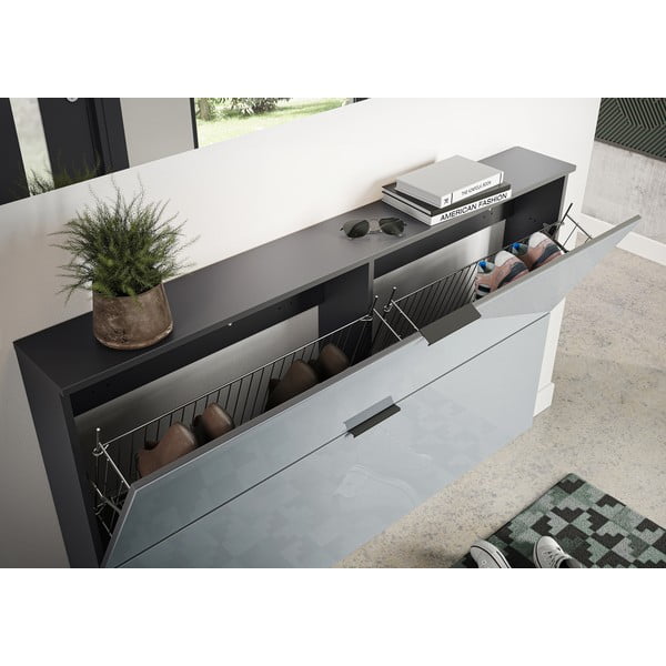 Sivo stojalo za čevlje Valega - Germania-image-3