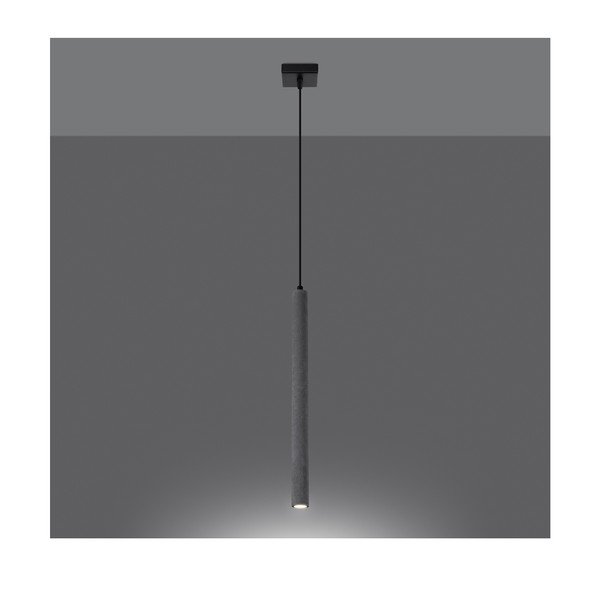 Siva betonska viseča svetilka Fideus – Sollux-image-2