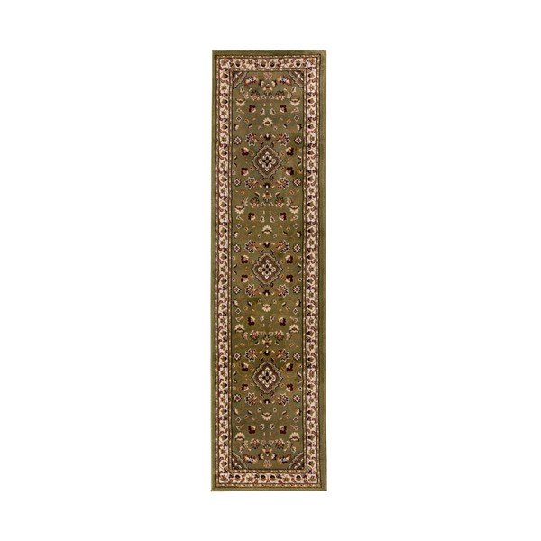 Zelen tekač 66x300 cm Sherborne – Flair Rugs