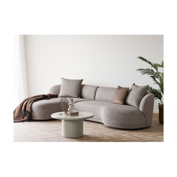 Kremno bela okrogla mizica ø 80 cm Nagano – House Nordic-image-3