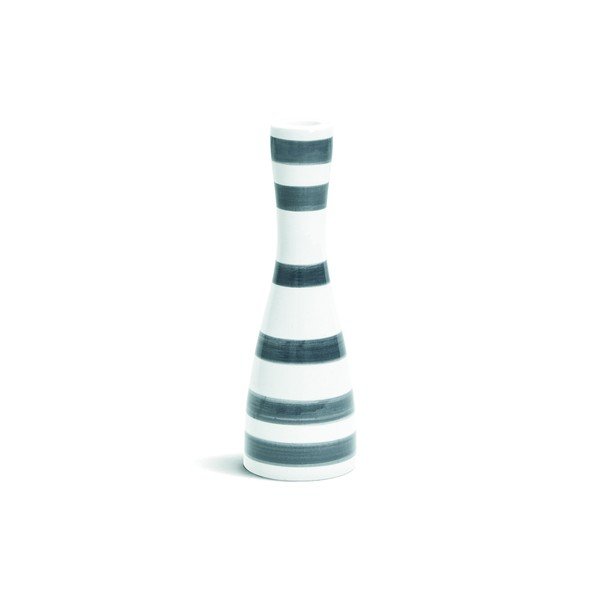Svečenik iz sive in bele keramike Kähler Design Omaggio, višina 20 cm