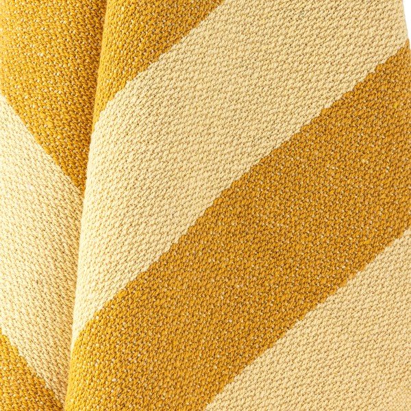 Rumena odeja iz recikliranega bombaža 130x160 cm Frello – Bloomingville-image-4