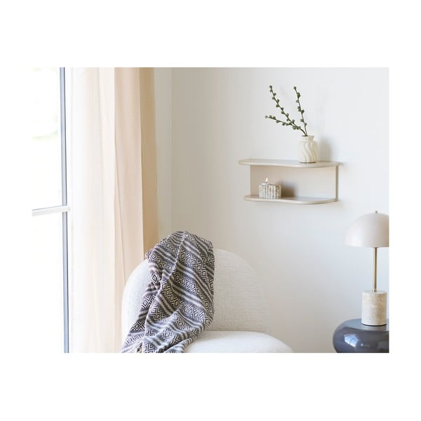 Rjava odeja iz recikliranega bombaža 130x180 cm Adana – House Nordic-image-2