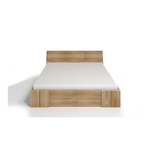 Dvoposteljna postelja iz bukovega lesa s predalom SKANDICA Vestre Maxi, 160 x 200 cm-image-1