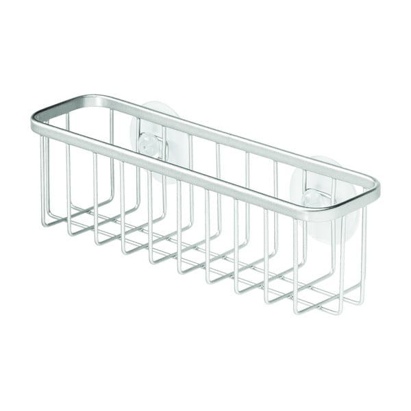 Kovinska samoleljiva kopalniška polica iDesign Gia, 6 x 20 cm