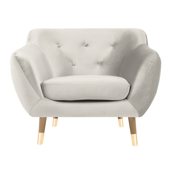 Krem fotelj Mazzini Sofas Amelie