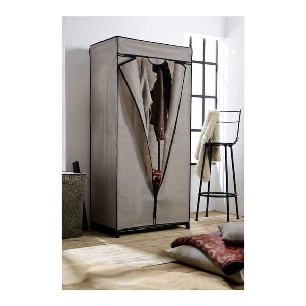 Siva tekstilna garderobna omara Compactor Garderobna omara, višina 160 cm-image-1