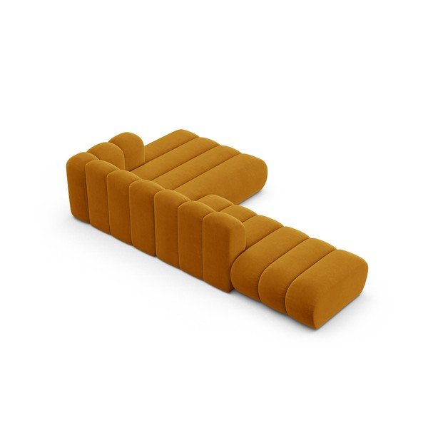 Rumena kotna sedežna garnitura (desni kot) Lupine – Micadoni Home-image-3