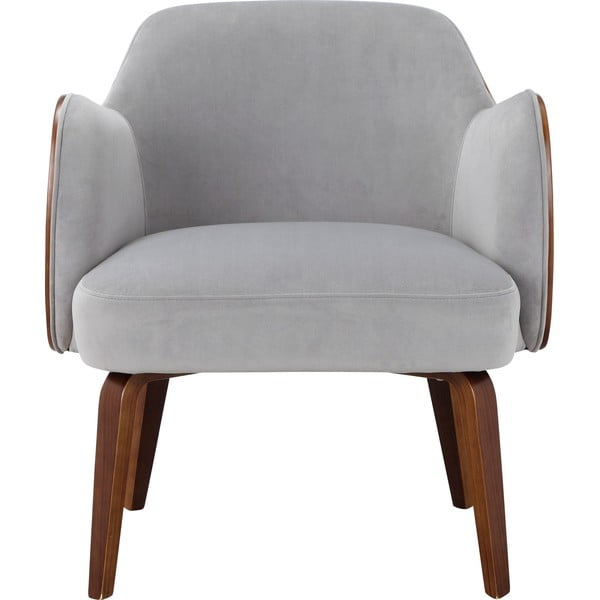 Siv žametni fotelj Haruko - Støraa -image-1