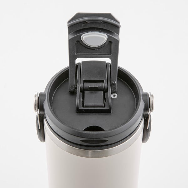 Svetlo rožnata steklenica za vodo za na pot iz nerjavečega jekla 1 l Eco – Ladelle-image-4