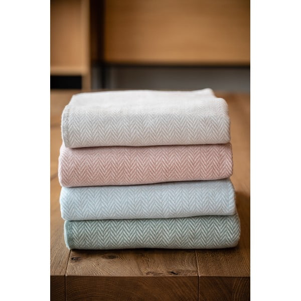 Rožnata pletenina z bombažem Euromant Skyline, 140 x 180 cm-image-4