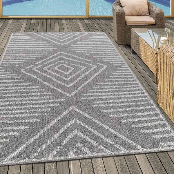 Siva zunanja preproga 120x170 cm Aruba – Ayyildiz Carpets-image-1