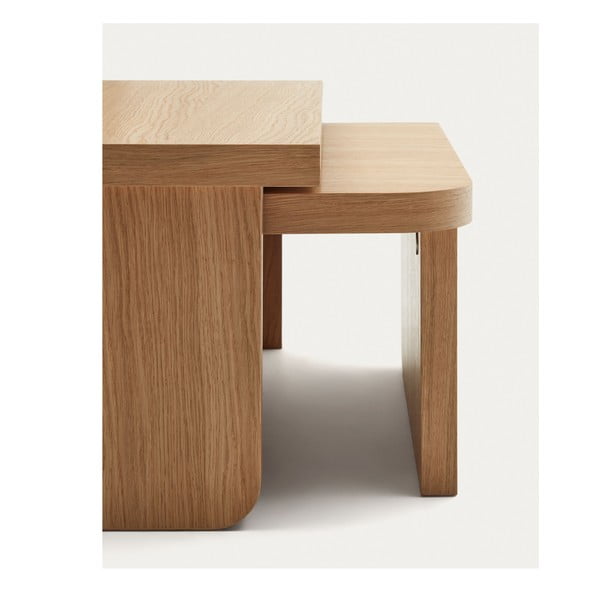 Mizice v hrastovem dekorju v kompletu 2 ks Oaq – Kave Home-image-3