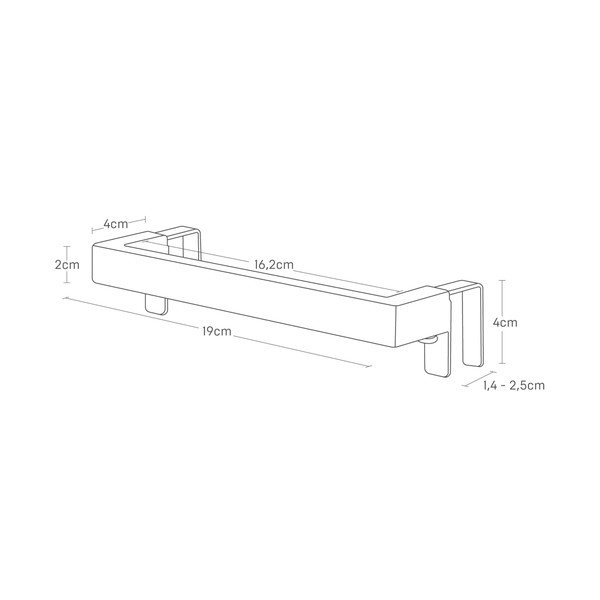 Belo viseče držalo za kuhinjske krpe Tower – YAMAZAKI-image-4