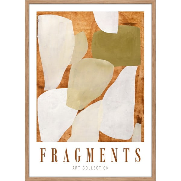 Plakat z okvirjem 52x72 cm Fragments    – Malerifabrikken