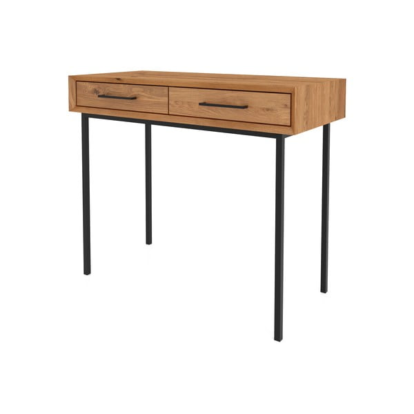 Kozmetična miza iz masivnega hrasta 97x45 cm Abies – The Beds-image-4