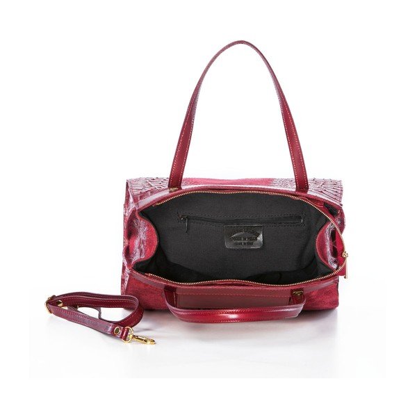 Usnjena torbica Croco Red-image-3