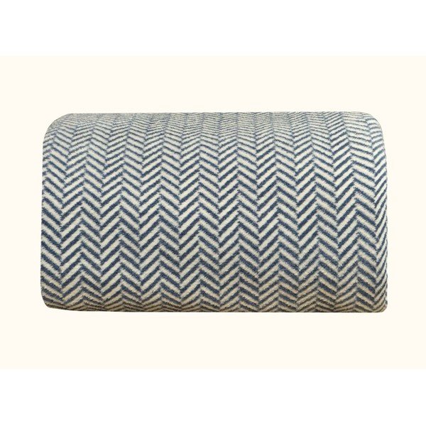 Belo/temno modro pregrinjalo za zakonsko posteljo 200x220 cm Twin – Oyo Concept-image-3