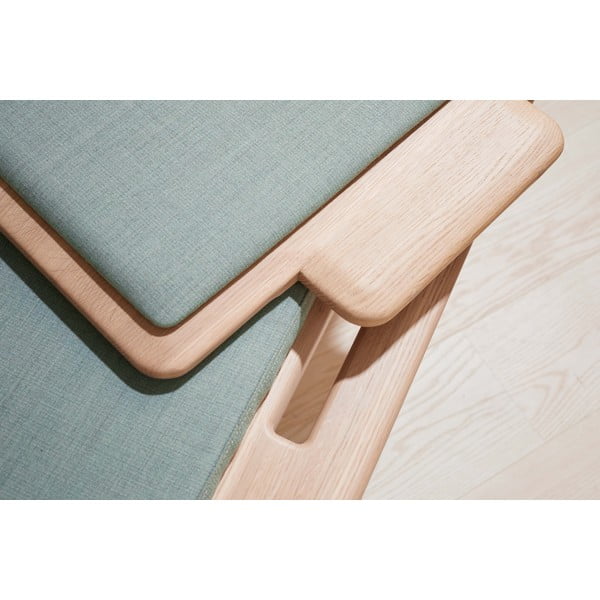 Svetlo zelena klop z volneno blazino Elba - Hammel Furniture-image-4