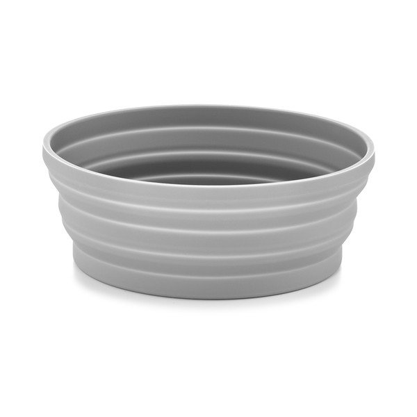 Silikonska zložljiva posoda za na pot za pse ø 15,5 cm Piega Slate – MiaCara