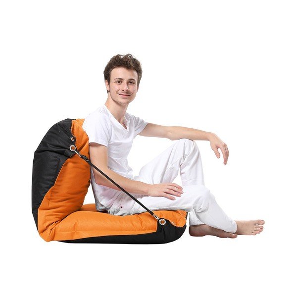 Oranžna vrtna sedežna vreča Siva – Floriane Garden-image-2