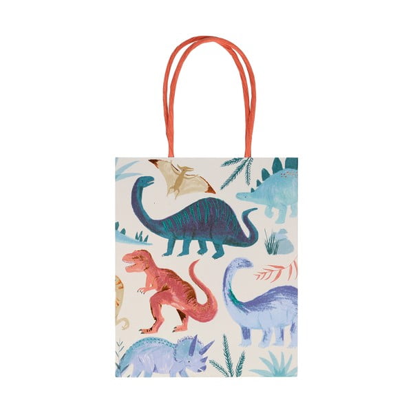 Darilne vrečke v kompletu 8 ks 13x8 cm Dinosaur Kingdom – Meri Meri