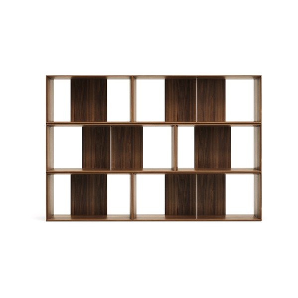 Sistem modularnih polic v orehovem dekorju 6 ks 168x114 cm Litto – Kave Home