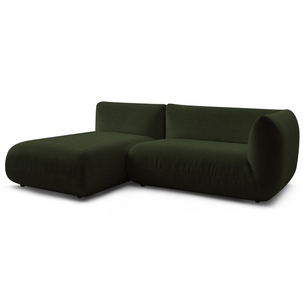 Zelena kotna žametna zofa (levi kot) Lecomte - Bobochic Paris-image-3