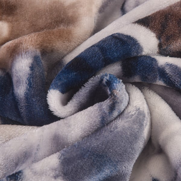 Vijolična enojna posteljnina iz mikropliša 140x200 cm Riana – My House-image-1