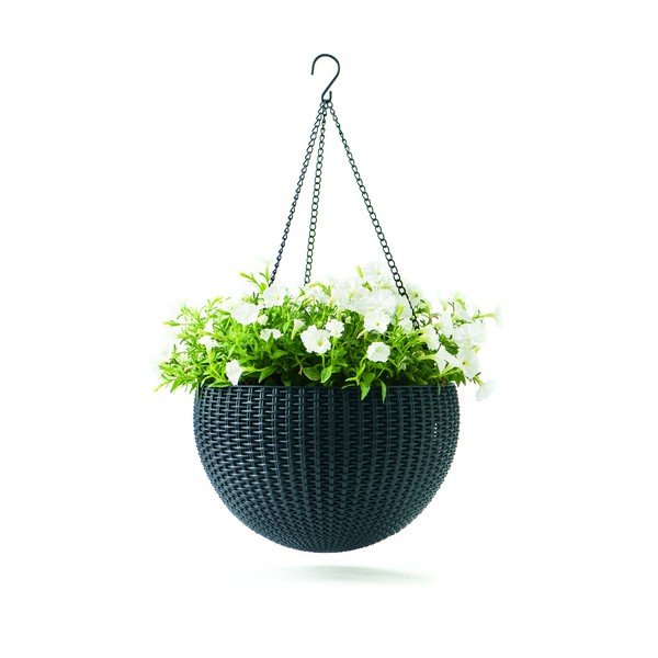 Plastičen viseči cvetlični lonec ø 35 cm Hangingsphere – Keter-image-2