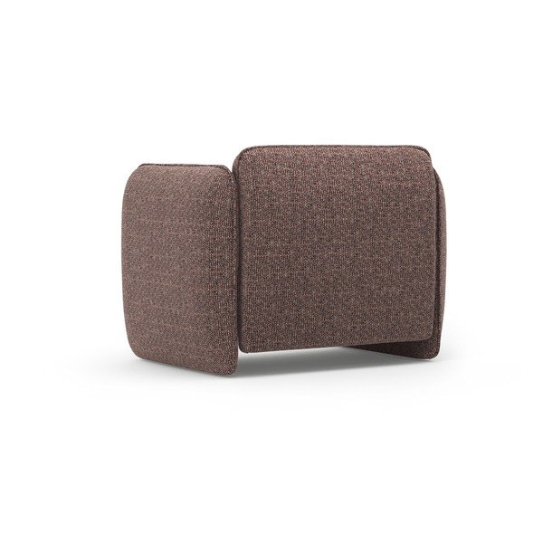 Rjav fotelj iz šenilje Georgia – Micadoni -image-3