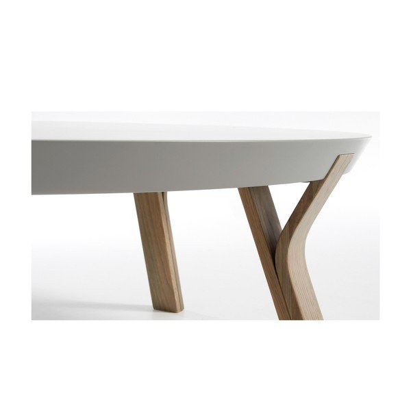 Svetlo siva kavna mizica Kave Home Solid, Ø 90 cm-image-1