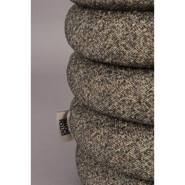 Rjav tabure iz tkanine bouclé Fern – Dutchbone-image-2