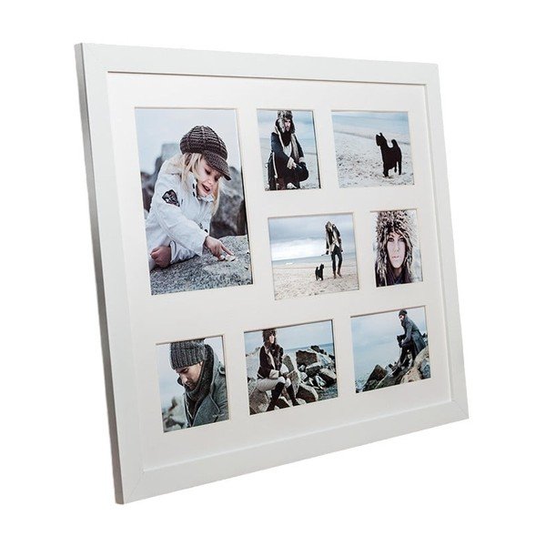 Bel okvir za 8 fotografij Styler Narvik, 51 x 41 cm