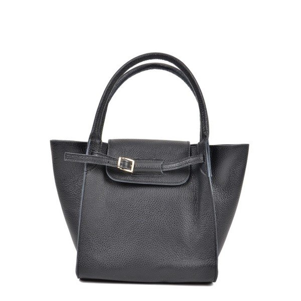 Črna usnjena torbica Roberta M Pola Nero-image-2