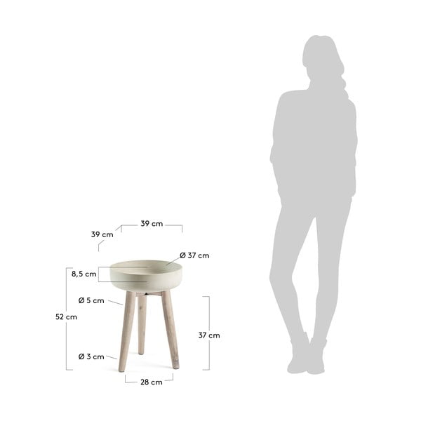 Sivo stojalo za rože La Forma Stahl, Ø 39 cm-image-4
