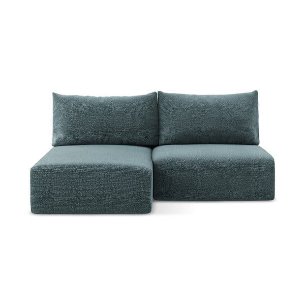 Turkizna raztegljiva/s prostorom za shranjevanje kotna sedežna garnitura (levi kot) Kalena – Makamii