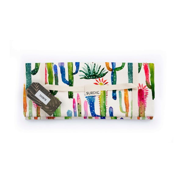 Piknik odeja Surdic Manta Picnic Watercolor Cactus, 140 x 170 cm
