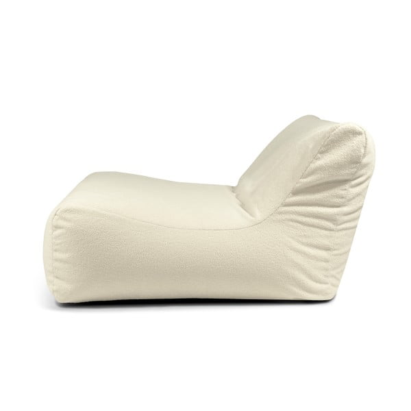 Kremno bela vreča za sedenje iz tkanine bouclé Sofa Lounge – SLOWDOWN-image-3